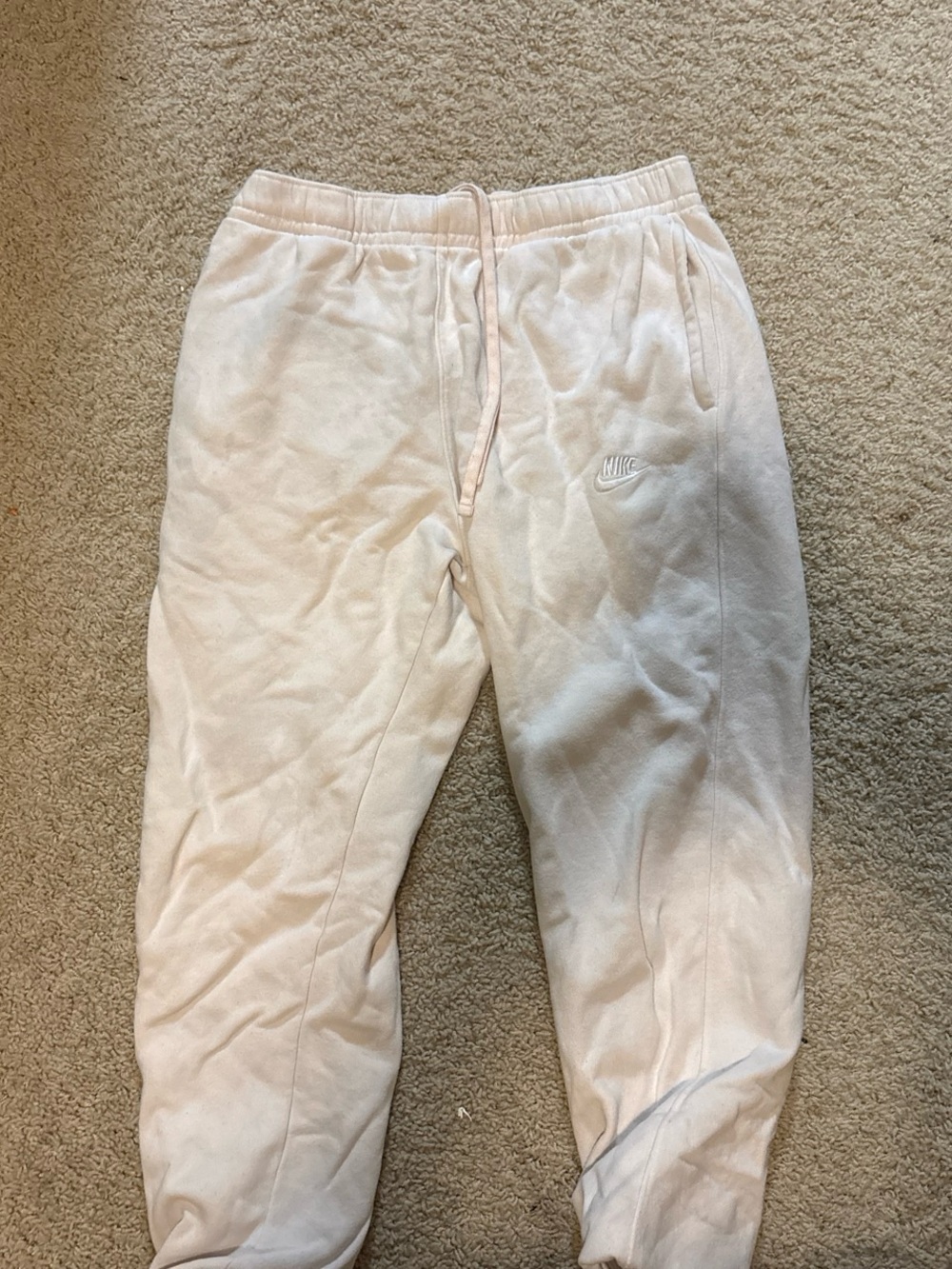 Nike Men’s Pale Pink Fleece Joggers